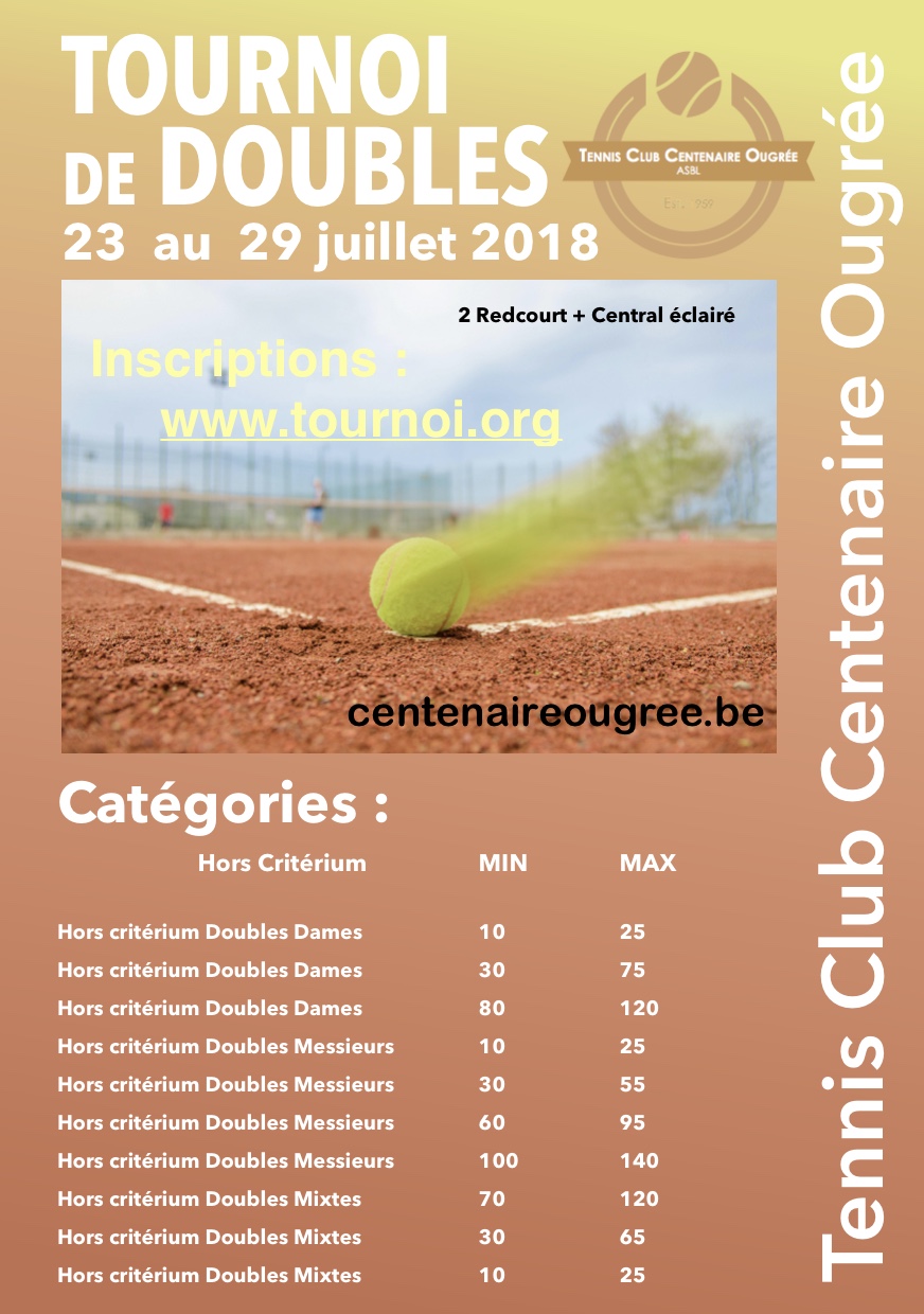 Tournoi double juil2018